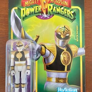 Power Ranger White and Gold Action Figure